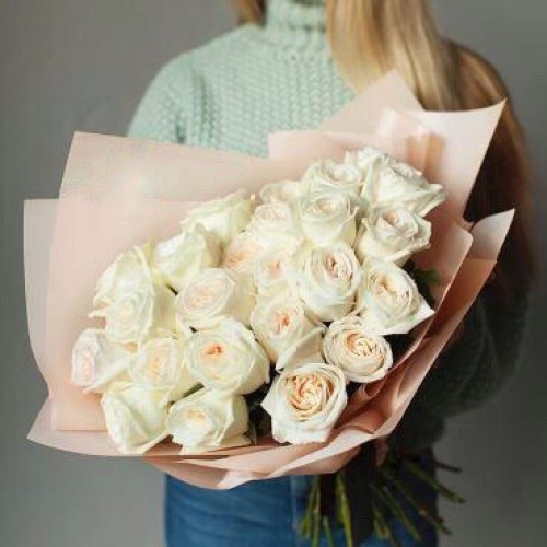 Купить на заказ Букет из 31 белой розы с доставкой в Костанае