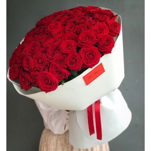 Купить на заказ Букет из 51 красной розы с доставкой в Костанае