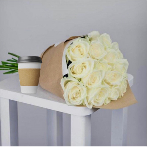 Купить на заказ Кофе с цветами с доставкой в Костанае